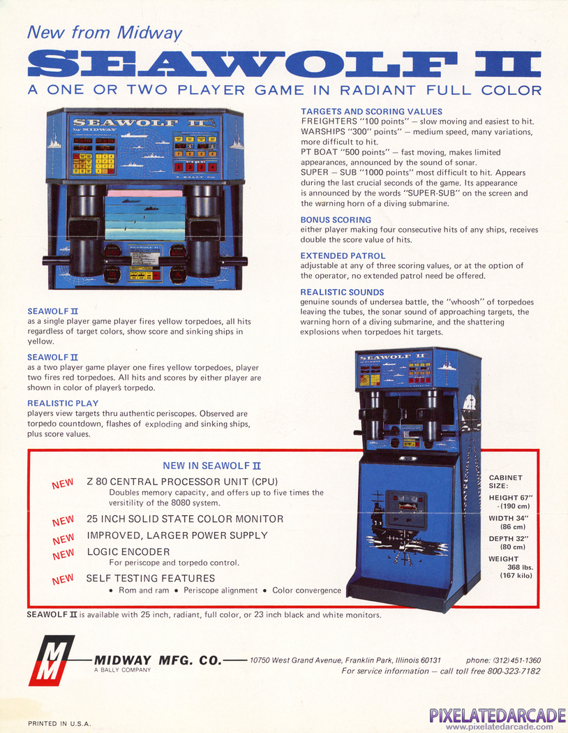 Seawolf II Advertisement: Seawolf II flyer - Back