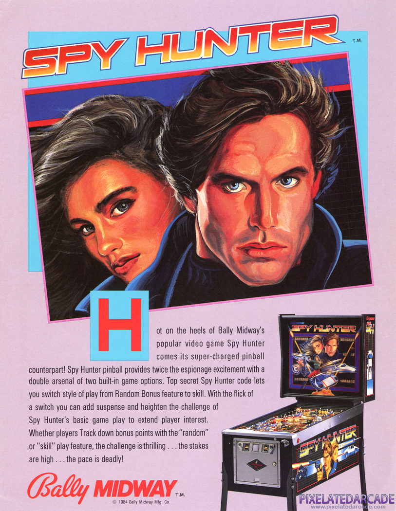 Spy Hunter Advertisement: Spy Hunter flyer - Front
