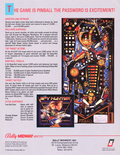 Spy Hunter flyer -Back