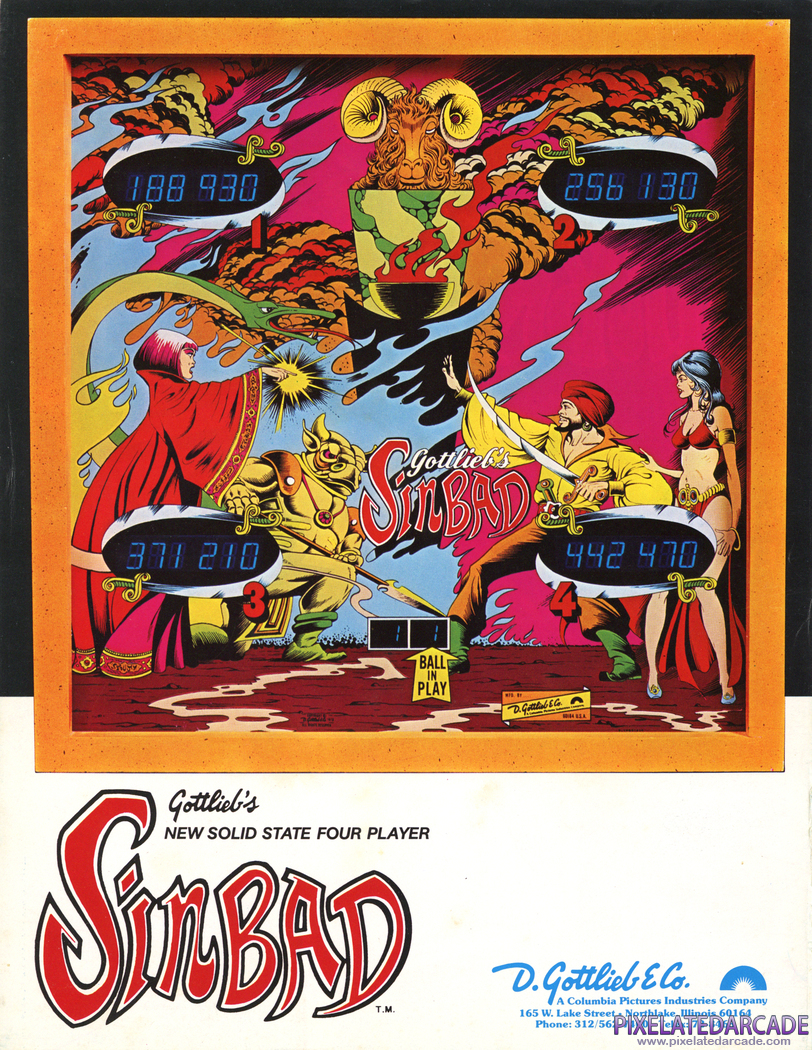 Sinbad Advertisement: Sinbad flyer - Back