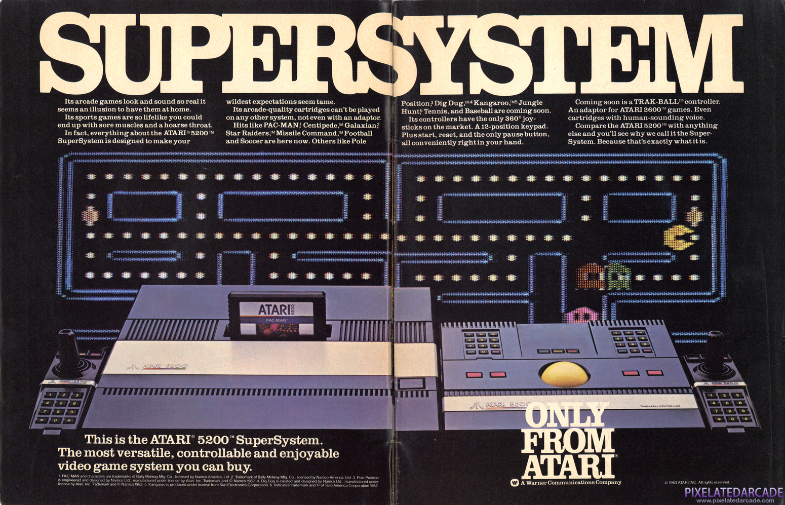Atari 5200 Advertisement: November 1983 magazine ad