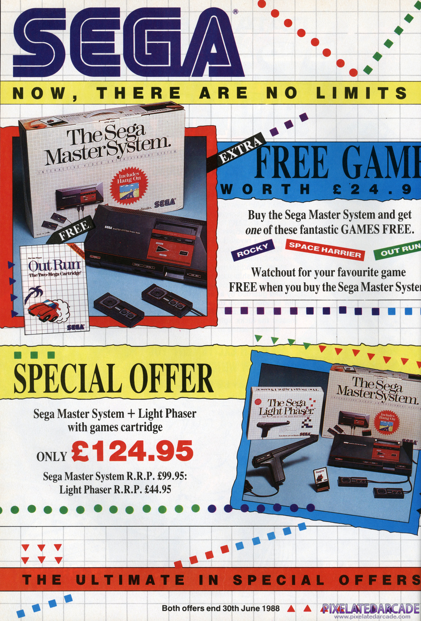 Sega Master System Advertisement: April 1988 magazine ad