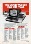 Sharp MZ-80K December 1981 magazine ad