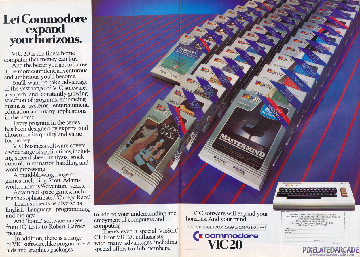 Commodore VIC-20 Advertisement: November 1983 magazine ad