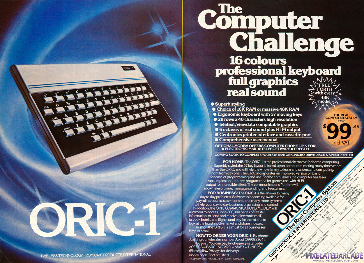 Oric Advertisement: Oric-1 January 1983 magazine ad
