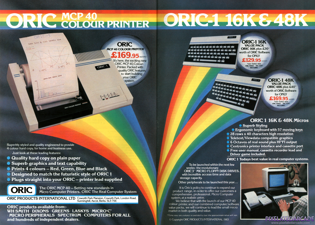 Oric Advertisement: September 1983 magazine ad