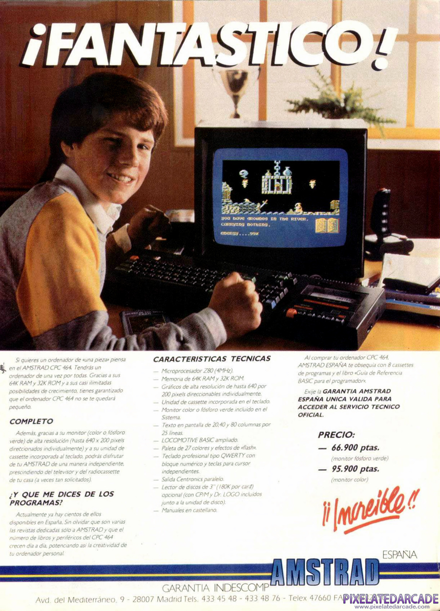 Amstrad CPC Advertisement: December 1985 magazine ad (Spanish)