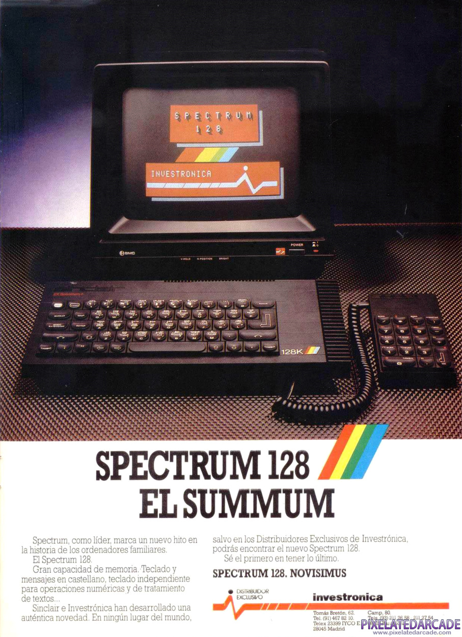 ZX Spectrum Advertisement: December 1985 magazine ad (Spanish)