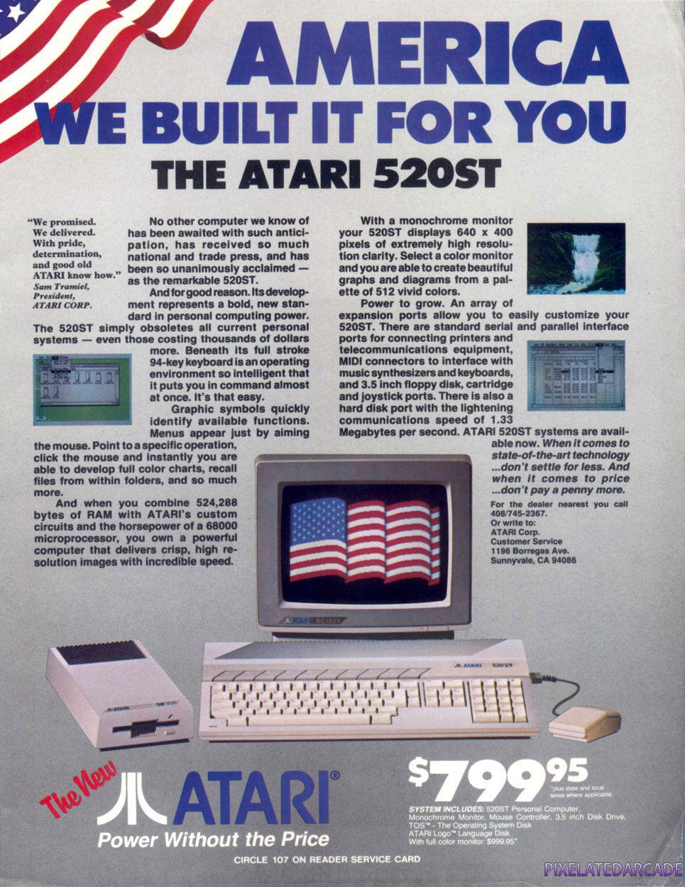 Atari ST Advertisement: September 1985 magazine ad