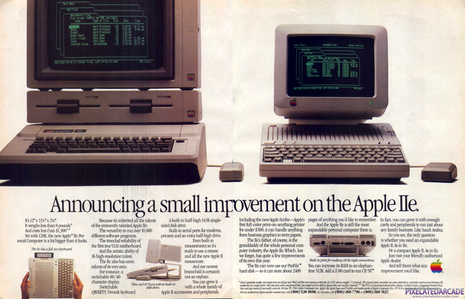 Apple II Advertisement: November 1984 magazine ad