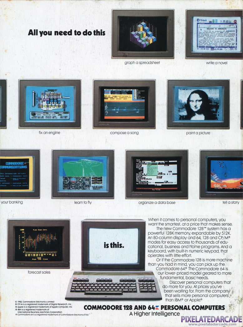 Commodore 64 Advertisement: Commodore 1986 magazine ad