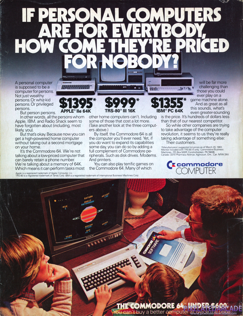 Commodore 64 Advertisement: Commodore 1983 magazine ad