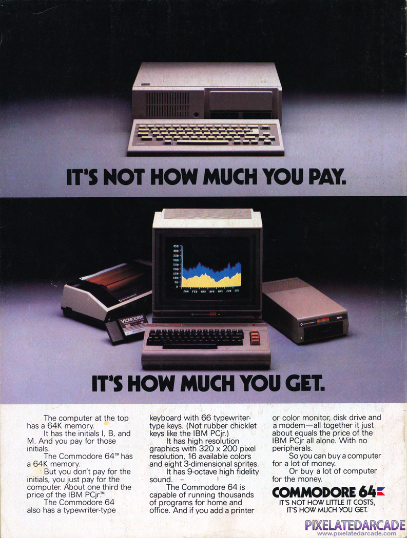 Commodore 64 Advertisement: Commodore 1985 magazine ad