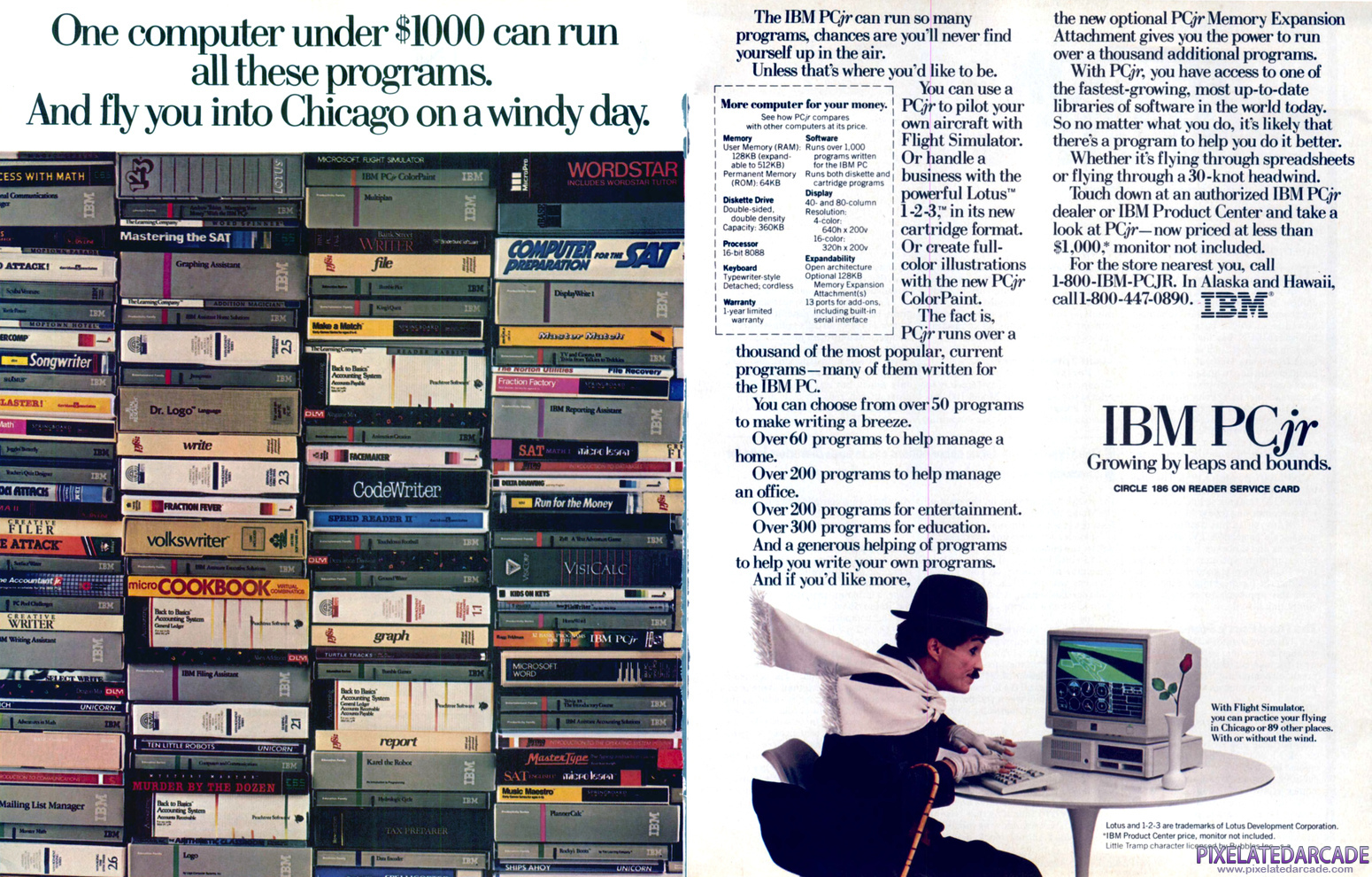 IBM PC/Compatibles Advertisement: IBM PCjr - January 1985 magazine ad
