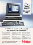 Tandy 1000 SL - April 1989 magazine ad