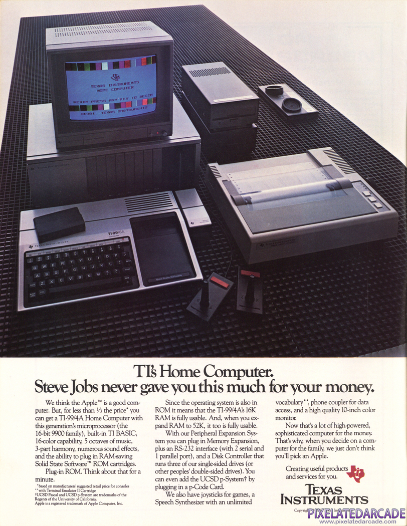 TI-99/4A Advertisement: February 1983 magazine ad