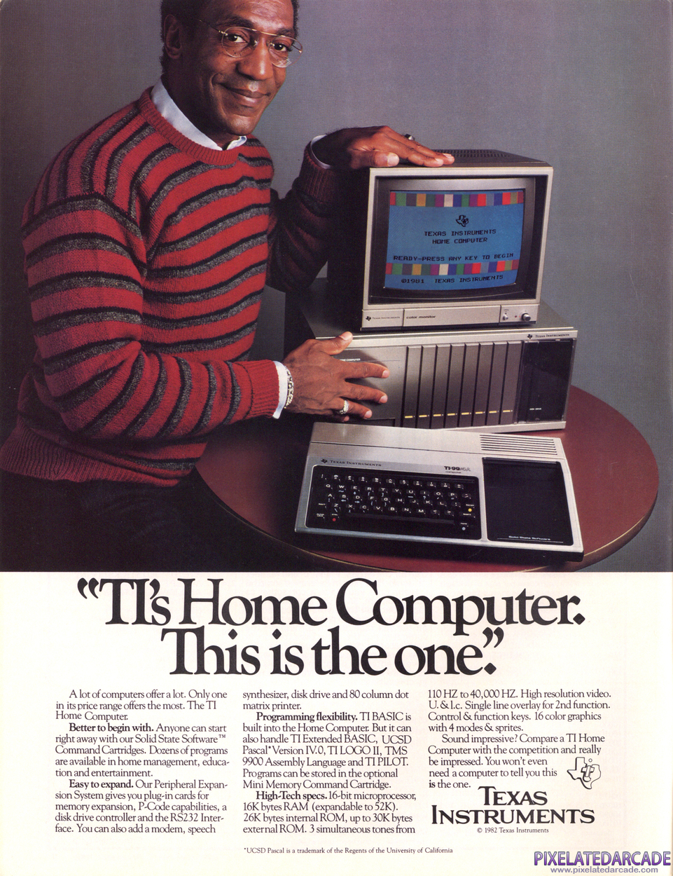TI-99/4A Advertisement: November 1982 magazine ad