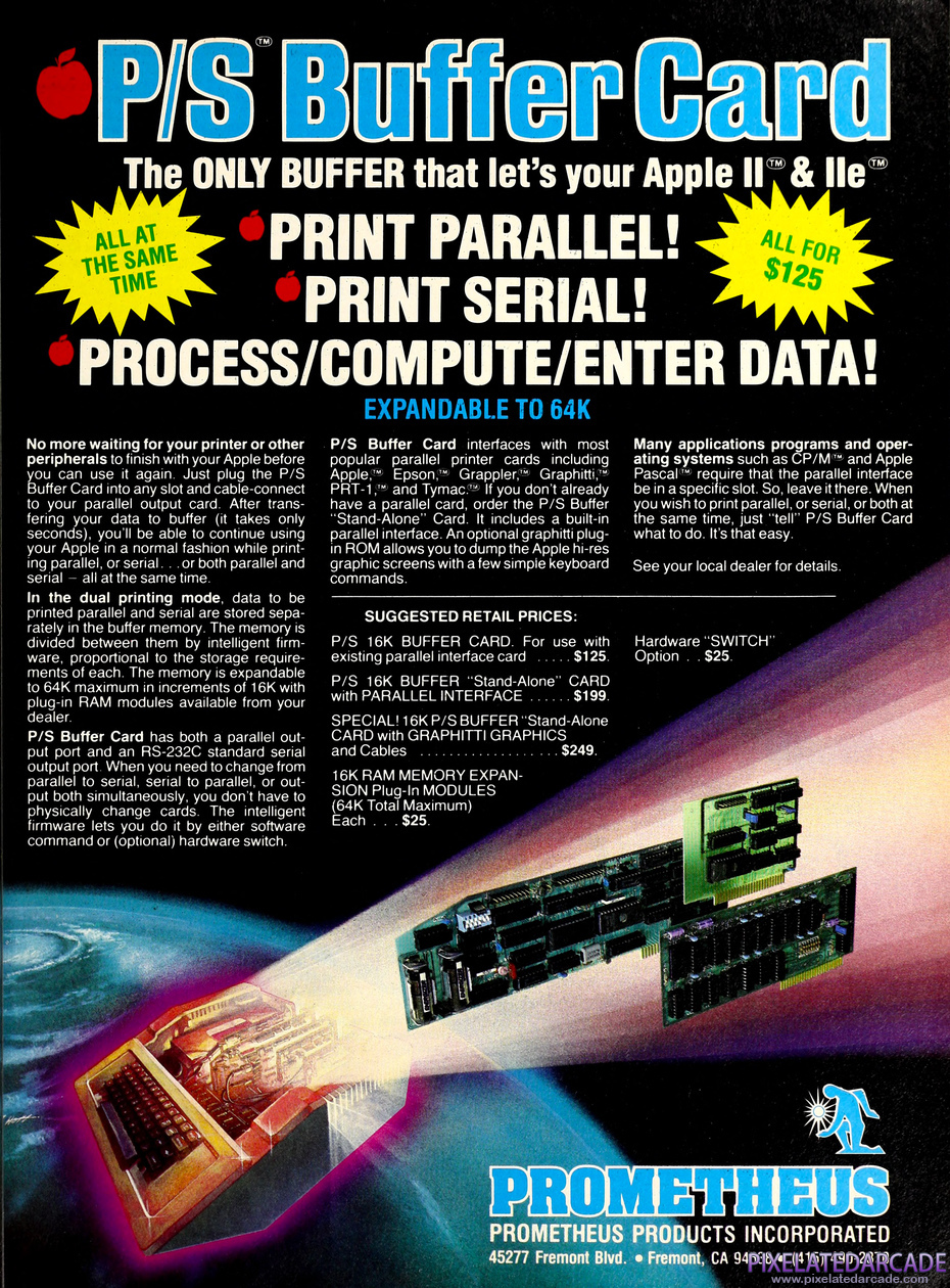 P/S Buffer Card Advertisement: October 1983 magazine ad