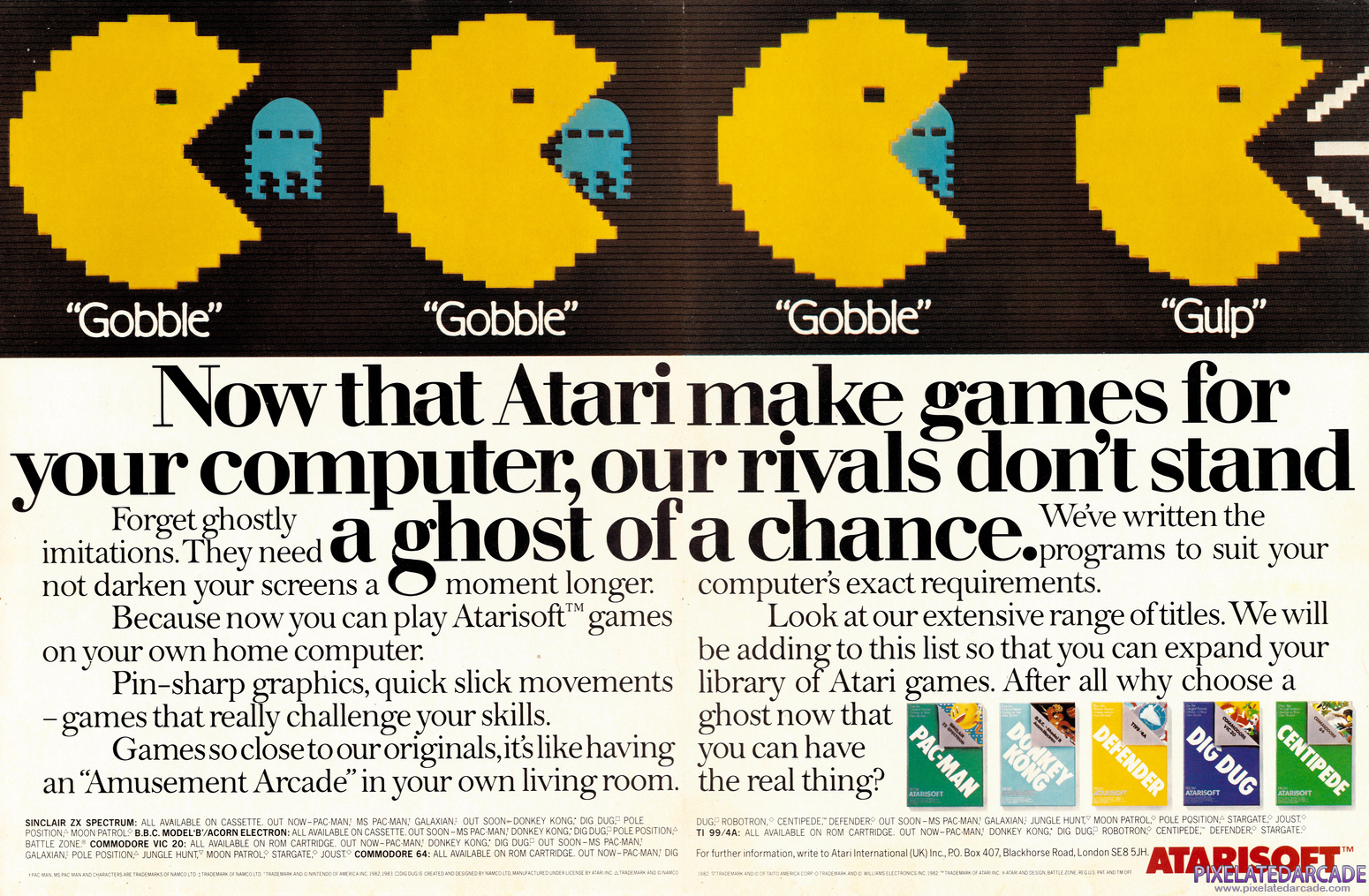 Atarisoft Advertisement: April 1984 magazine ad