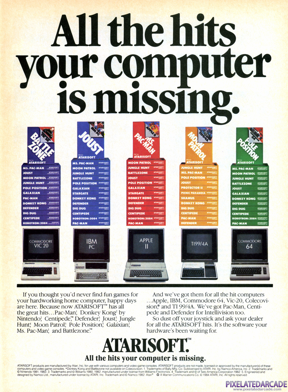 Atarisoft Advertisement: July 1984 magazine ad