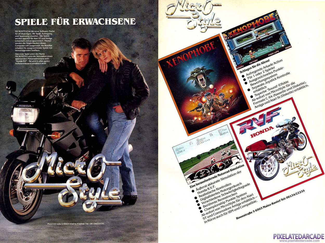 MicroStyle Advertisement: August 1989 magazine ad (German)