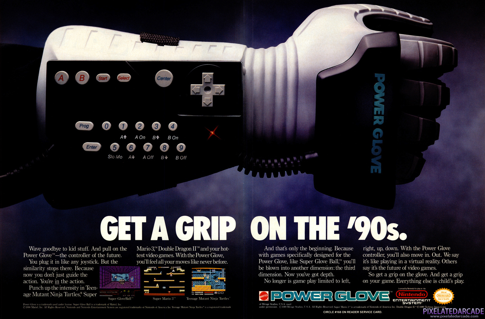Power Glove Advertisement: December 1990 magazine ad