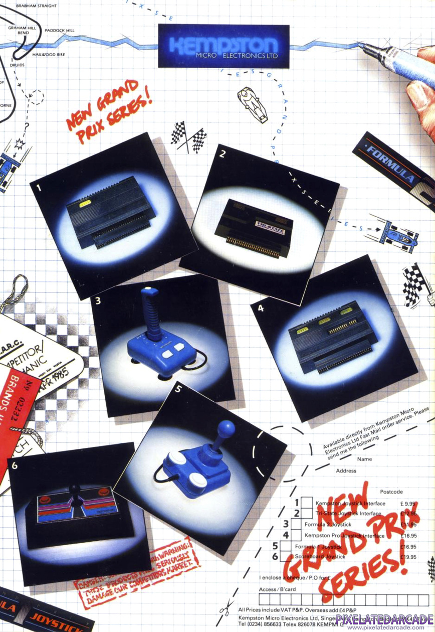 Kempston Joystick Advertisement: January 1986 magazine ad