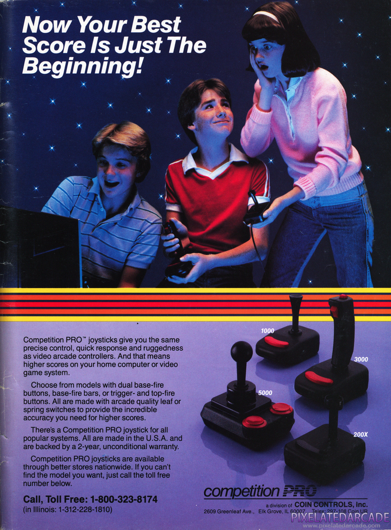 Joystick Advertisement: Competition PRO - 1984 magazine ad