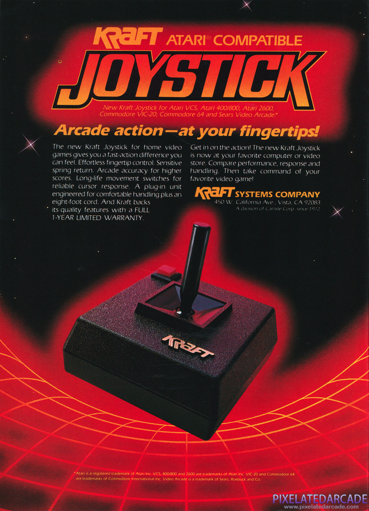 Joystick Advertisement: Kraft Joystick - 1983 magazine ad