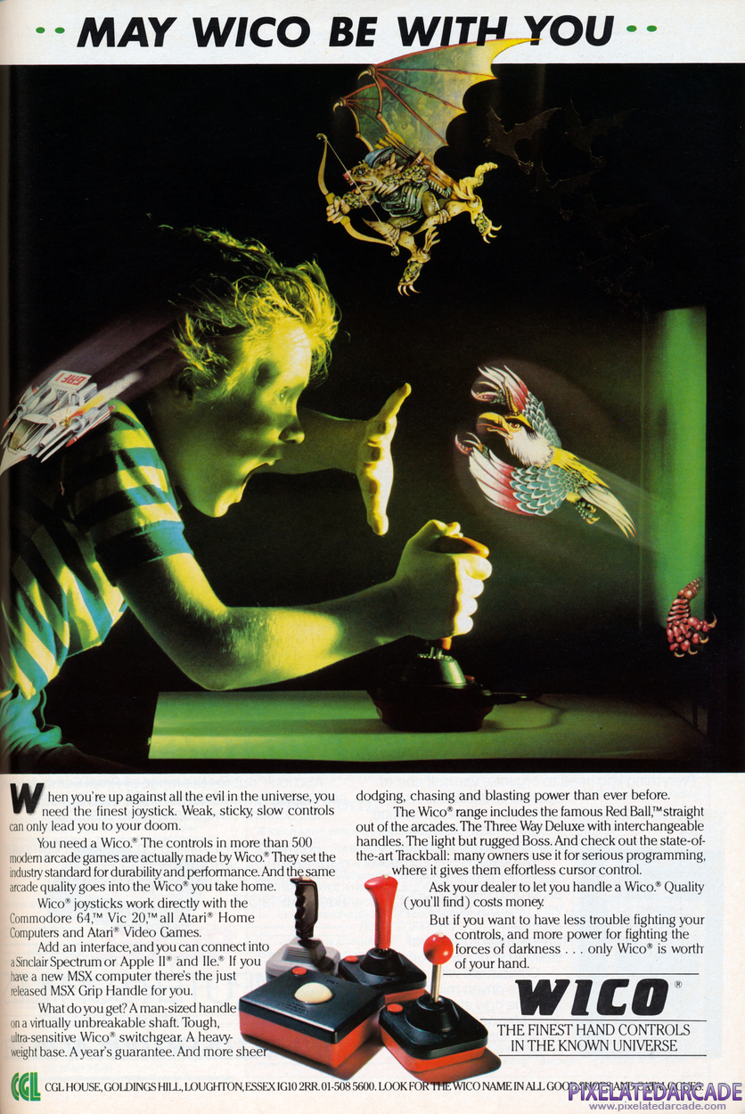 Joystick Advertisement: Wico - December 1984 magazine ad