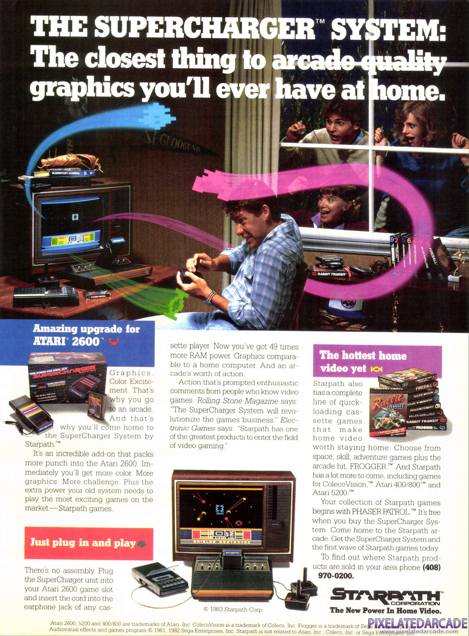 Starpath Supercharger Advertisement: November 1983 magazine ad