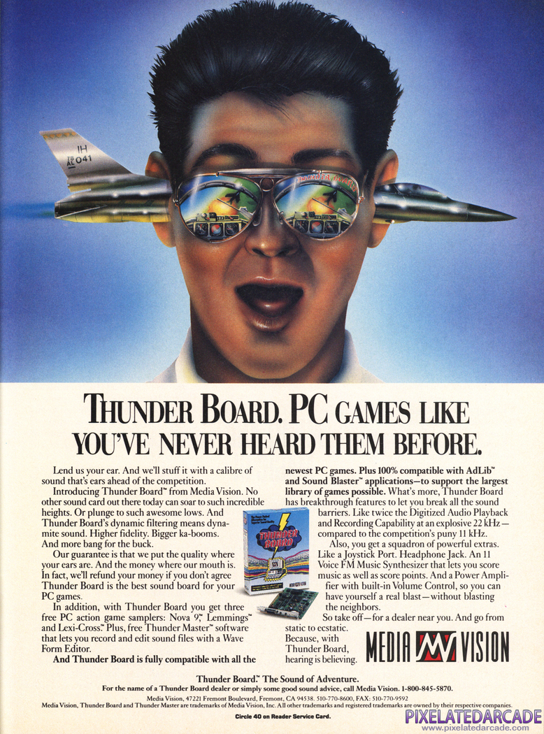 Thunderboard Advertisement: December 1991 magazine ad