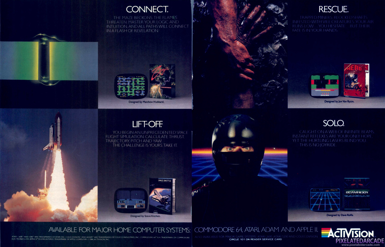 Activision, Inc. Advertisement: Activision January 1985 magazine ad