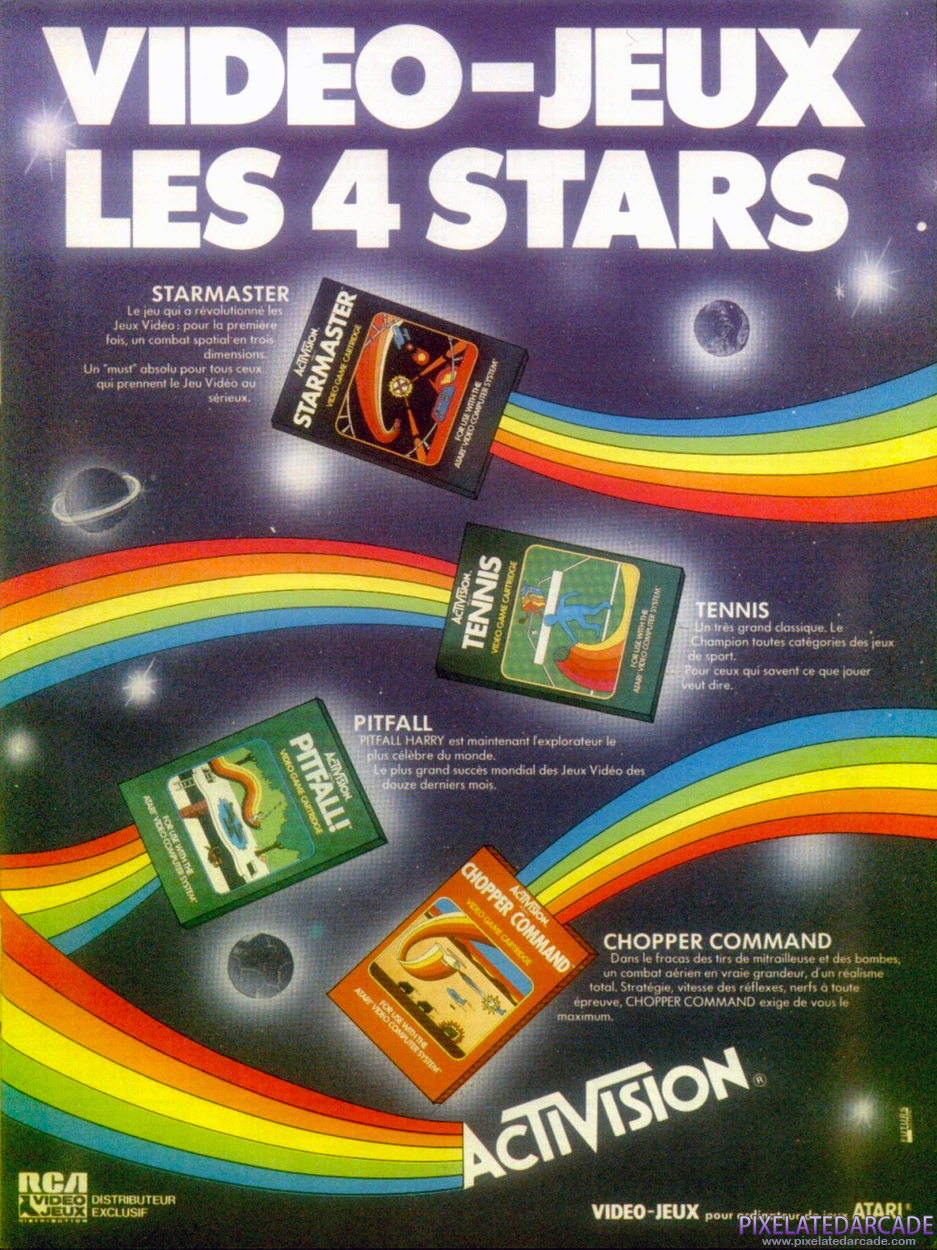 Starmaster Advertisement: Activision September 1983 magazine ad (French)