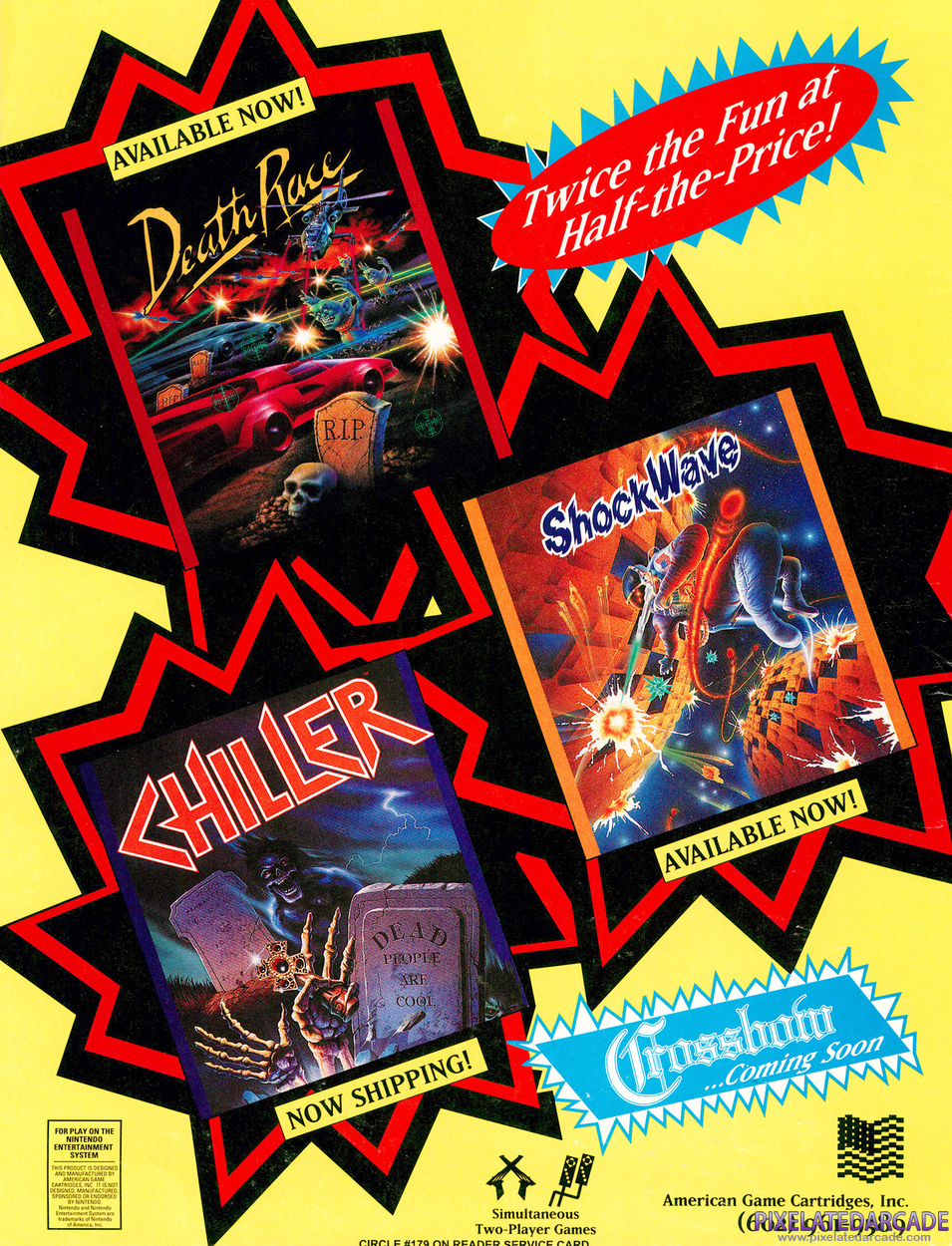 American Game Cartridges, Inc. Advertisement: American Game Cartridges, Inc. January 1991 magazine ad American Game Cartridges, Inc. Advertisement: American Game Cartridges, Inc. January 1991 magazine ad