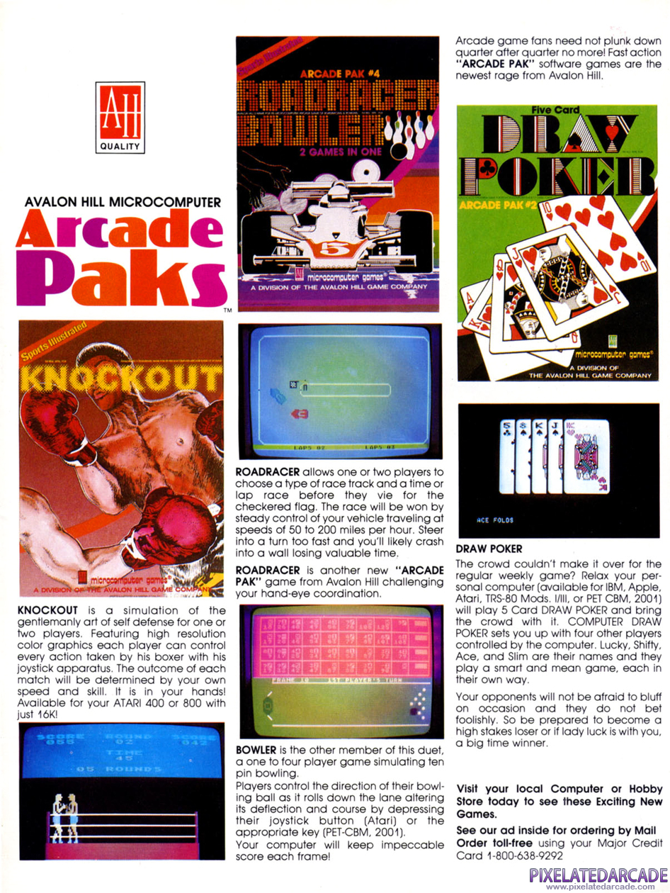  Advertisement: Avalon Hill July 1982 magazine ad