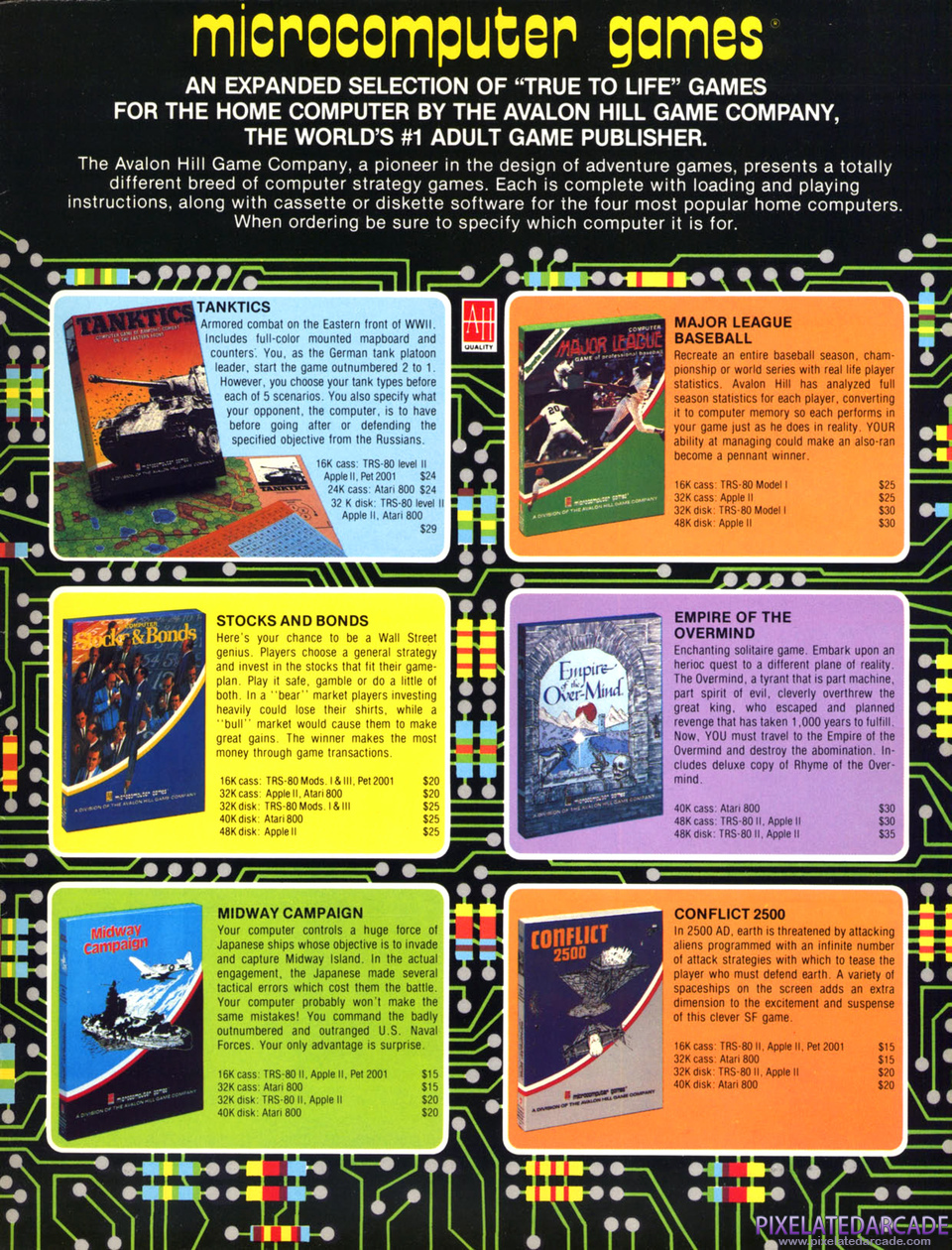  Advertisement: Avalon Hill November 1981 magazine ad