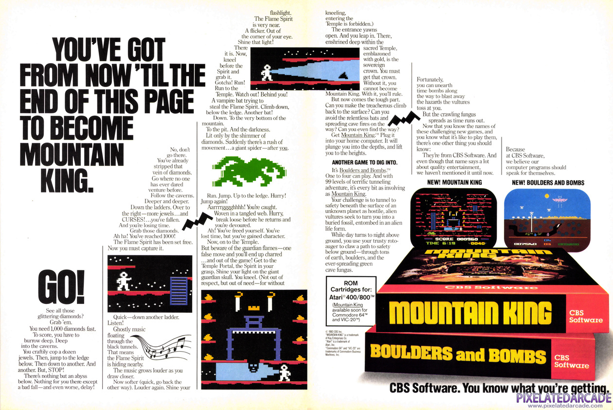 Advertisement: CBS Software June 1983 magazine ad