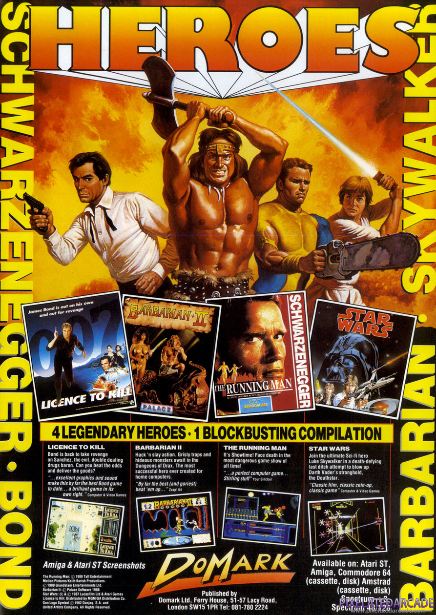 Domark Ltd. Advertisement: Domark Ltd. August 1990 magazine ad