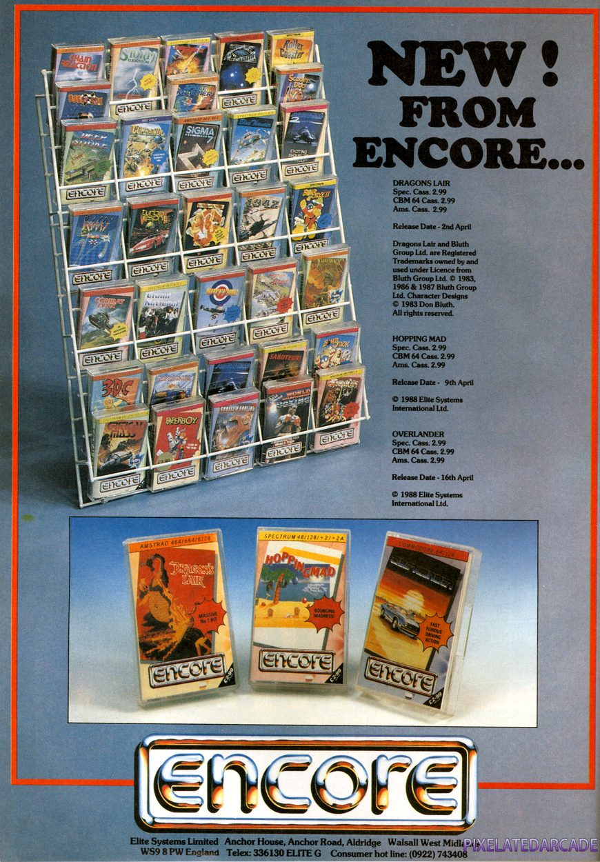 Encore Advertisement: Encore April 1990 magazine ad