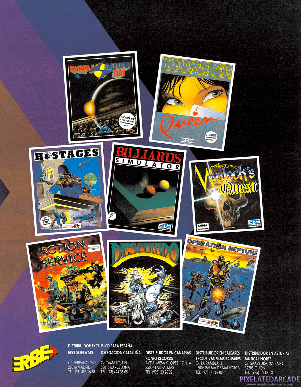 Project Neptune Advertisement: Erbe Software May 1989 magazine ad