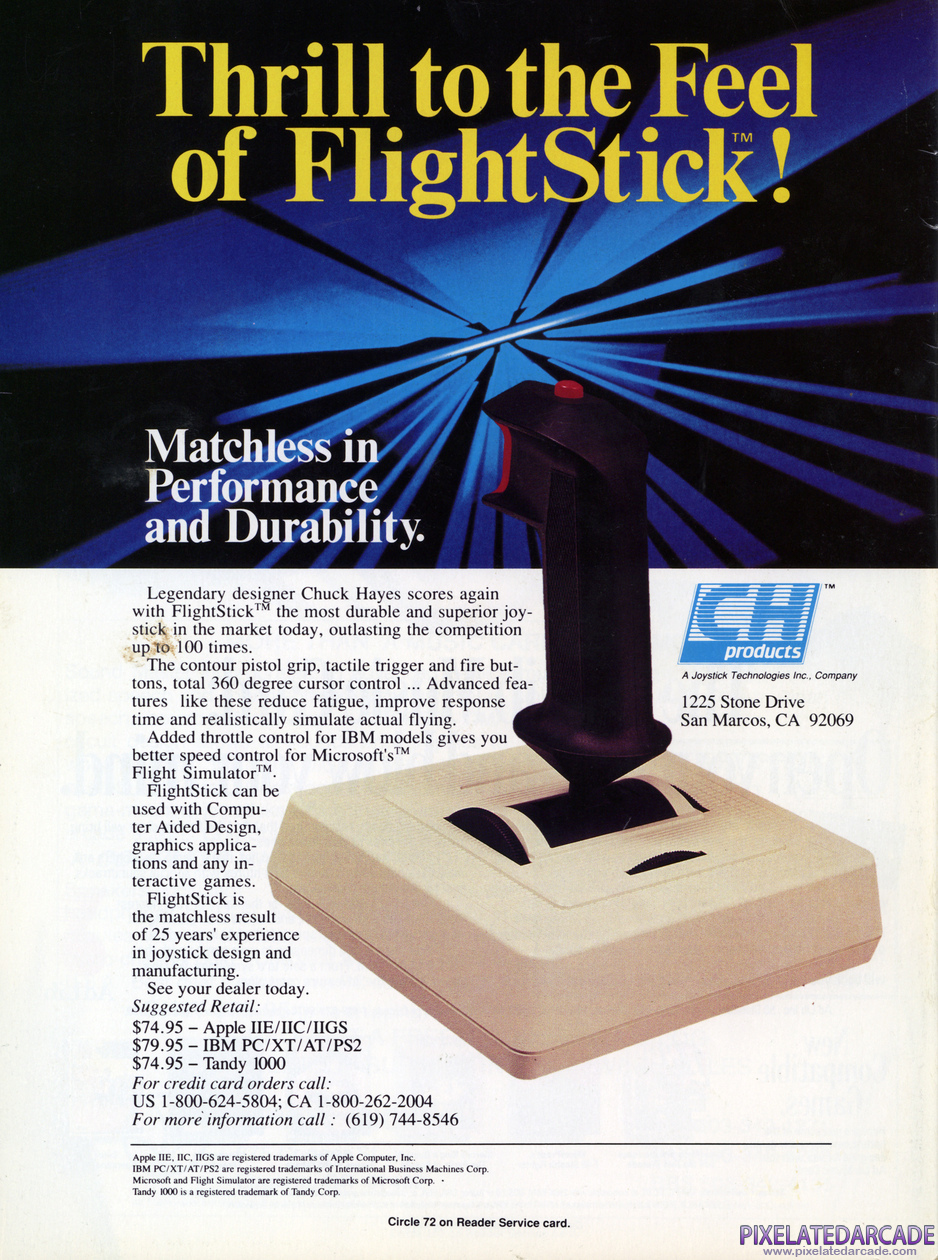 Joystick Advertisement: CH Products FlightStick