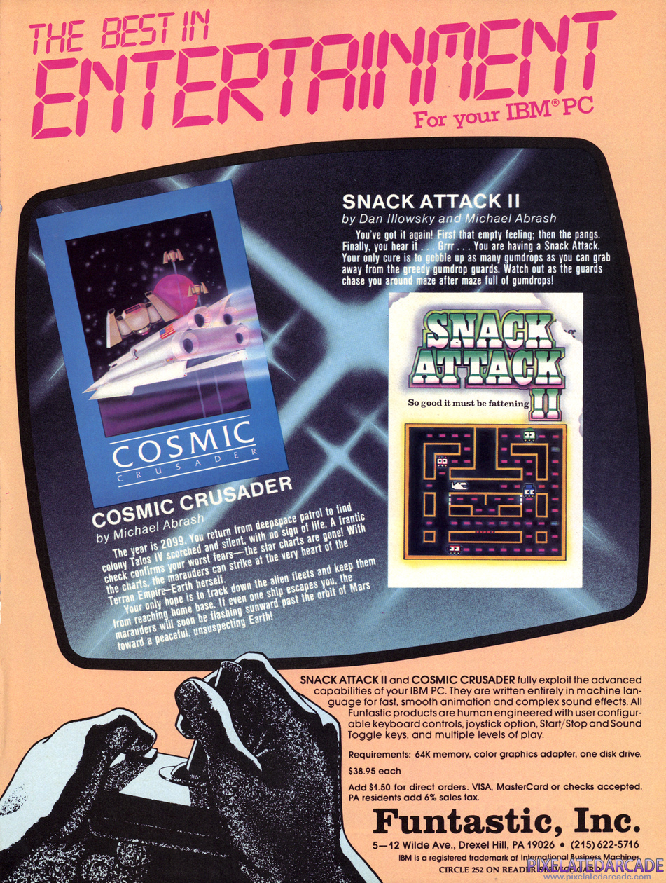Cosmic Crusader Advertisement: Funtastic, Inc. March 1983 magazine ad