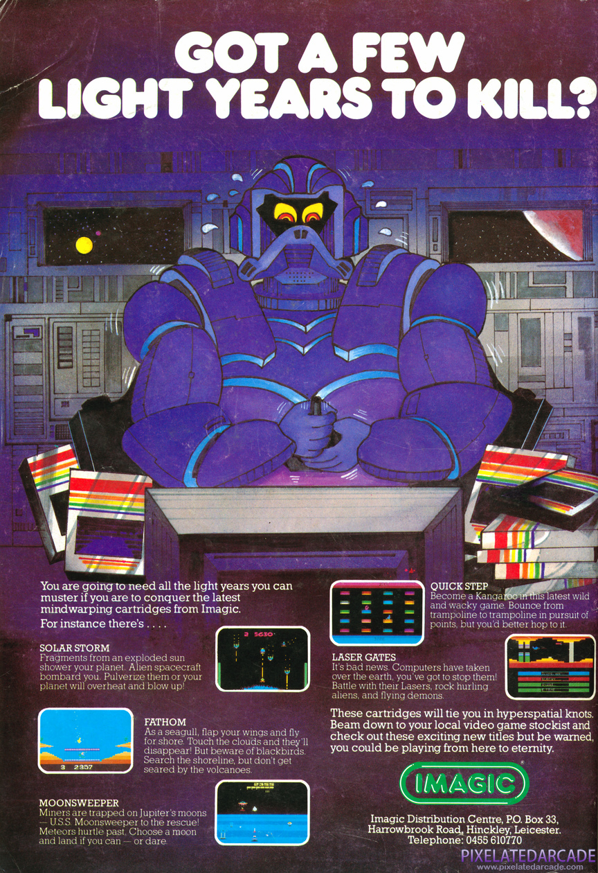 Quick Step Advertisement: Imagic November 1983 magazine ad