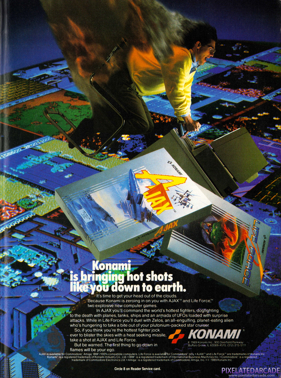  Advertisement: Konami Fall 1989 magazine ad