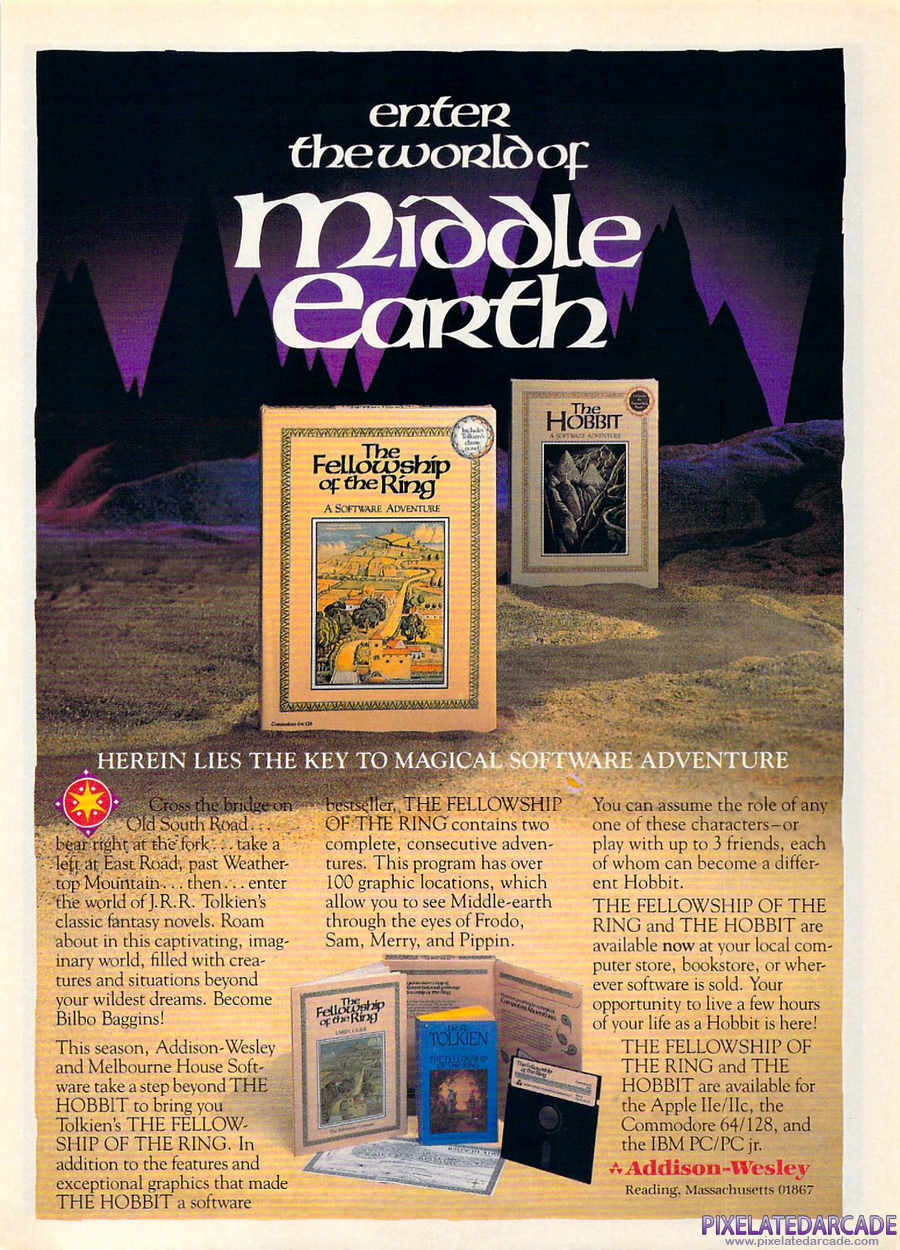 The Hobbit Advertisement: February 1987 magazine ad