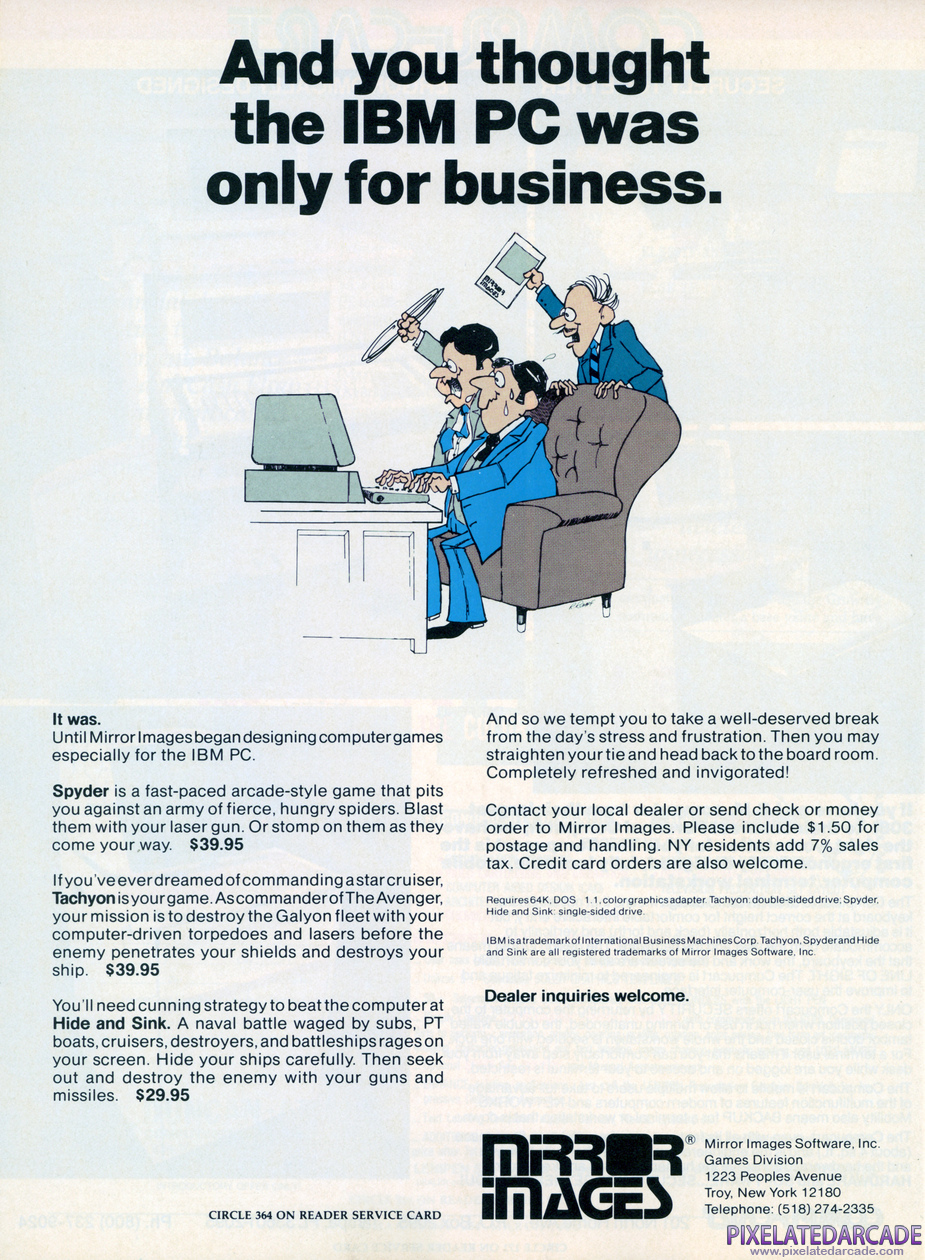  Advertisement: Mirrof Images Software, Inc. March 1983 magazine ad