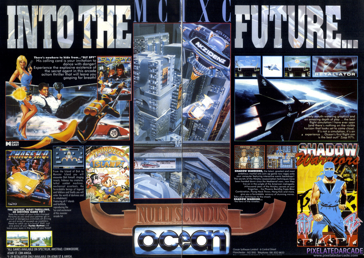 Chase H.Q. Advertisement: Ocean Software July 1990 magazine ad