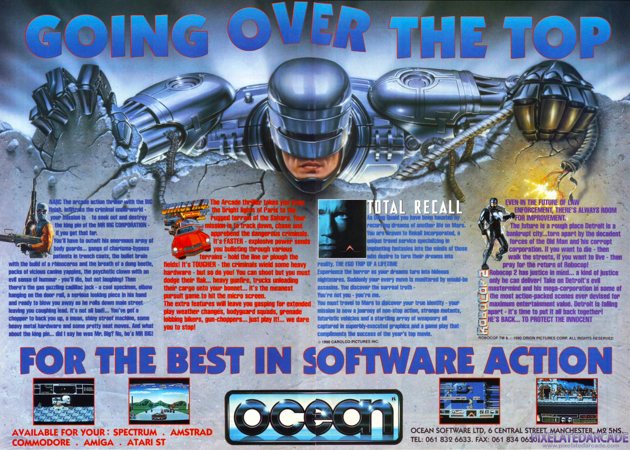 Ocean Software Ltd. Advertisement: Ocean Software April 1991 magazine ad