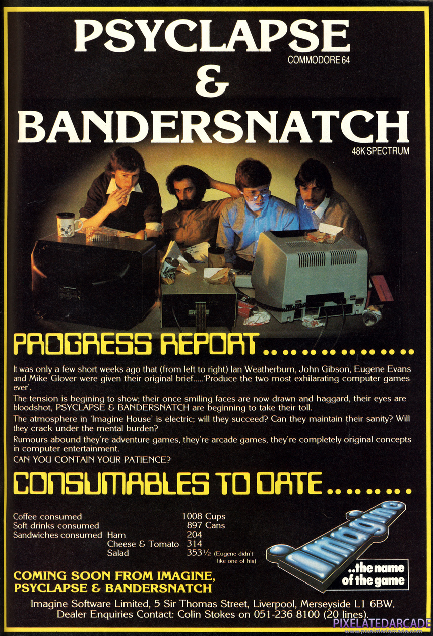  Advertisement: Imagine March 1984 magazine ad